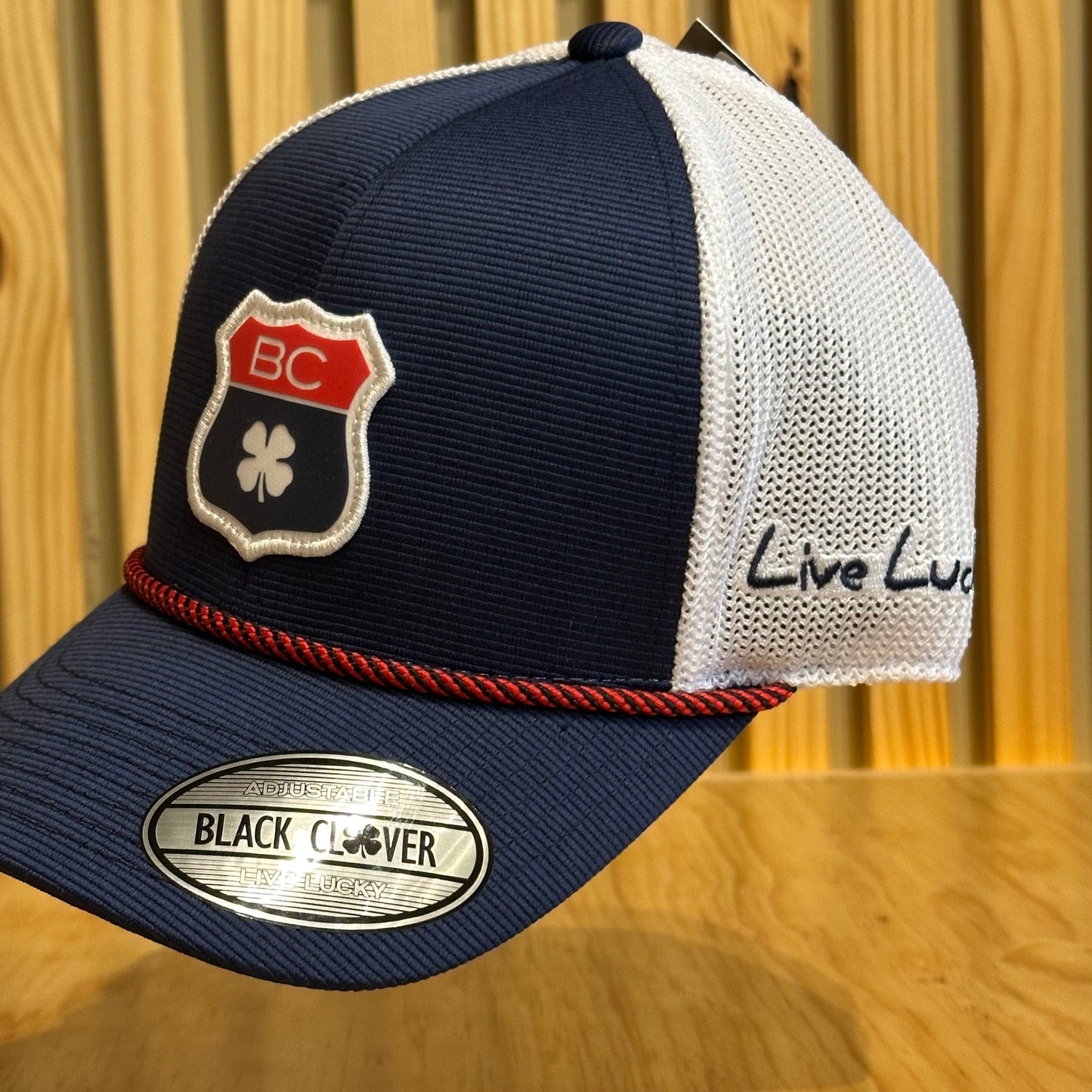 Gorra Black Clover Lucky Route Marino Blanco Ajustable