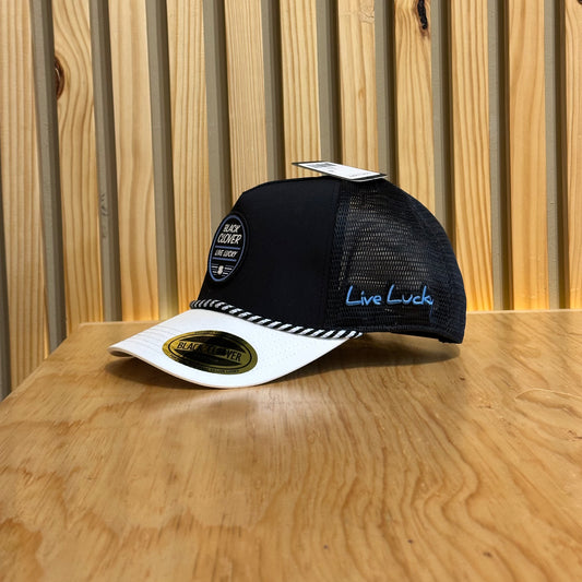 Gorra Black Clover Flash 1 Negro Blanco Ajustable