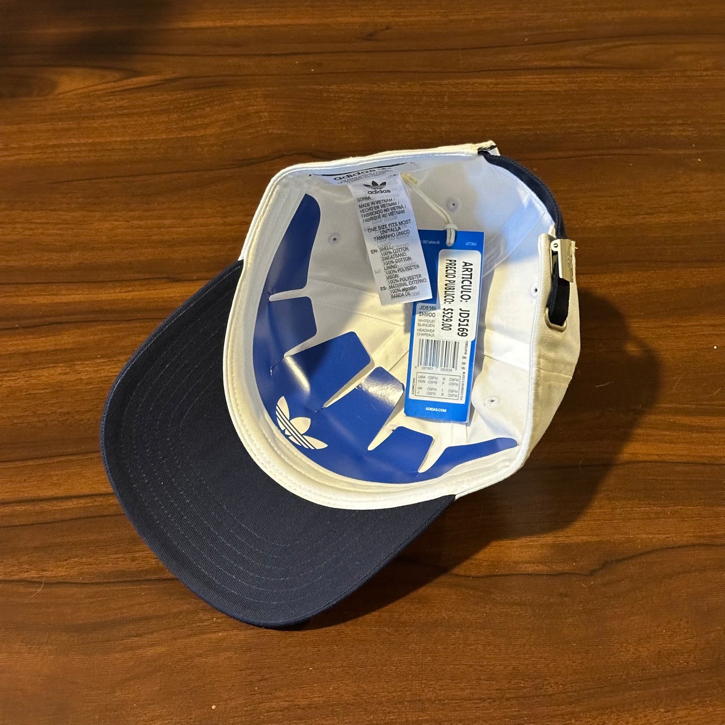 Gorra adidas Shmoo JD5169 Blanco Azul Unitalla Ajustable
