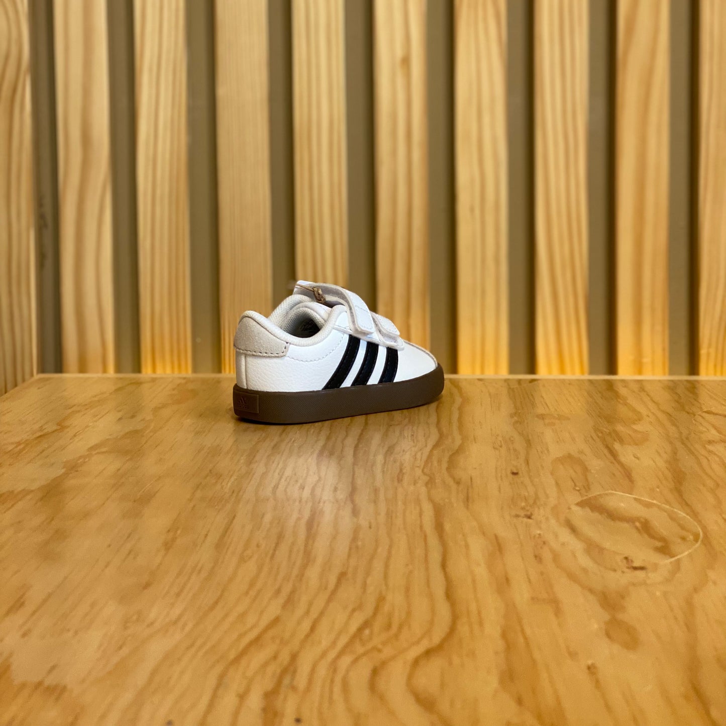Tenis Adidas VL Court 3.0 CF I ID9157 Blanco Cafe Negro