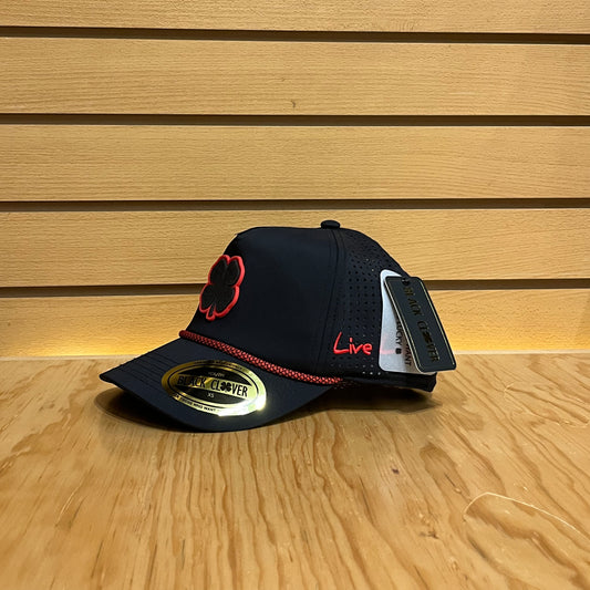 Gorra Black Clover Youth Neon Nights 2 Negro Rojo Ajustable Juvenil