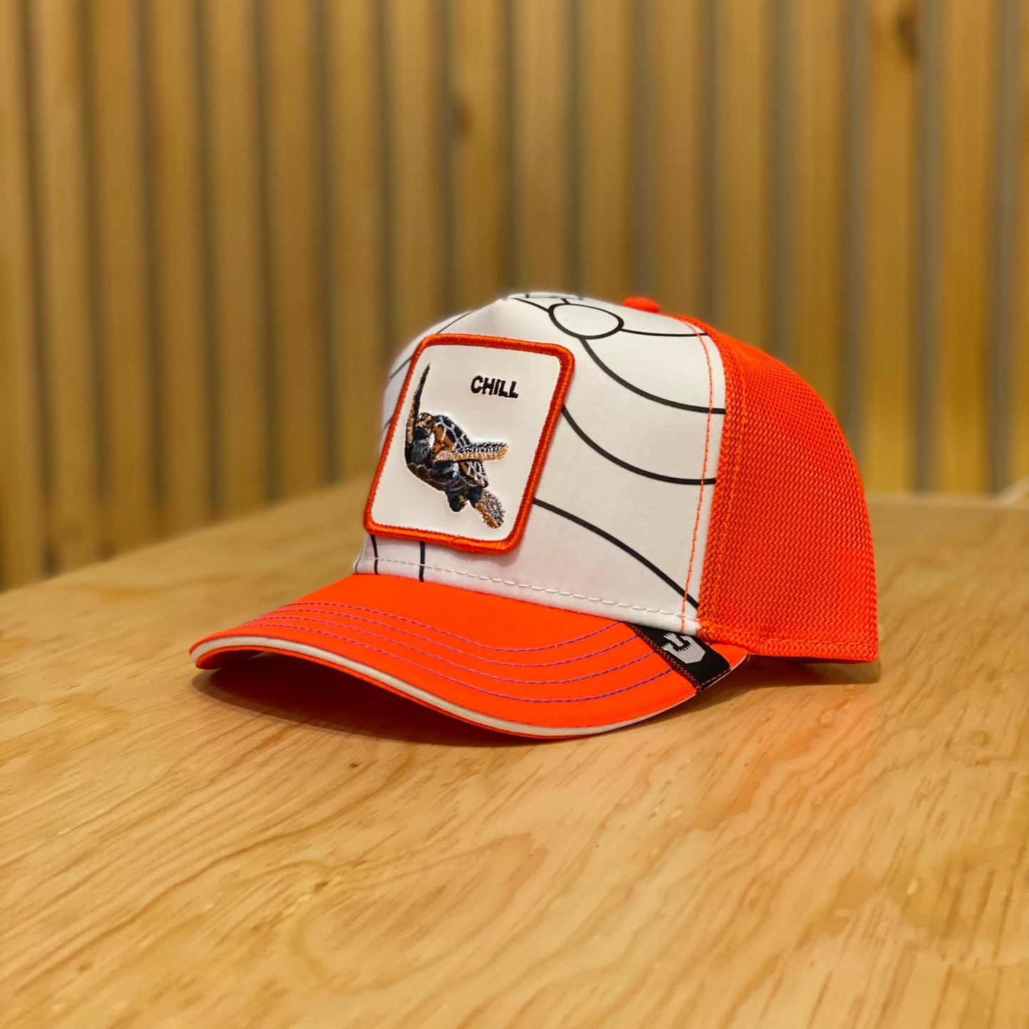 Gorra Goorin Bros Chill Naranja blanco