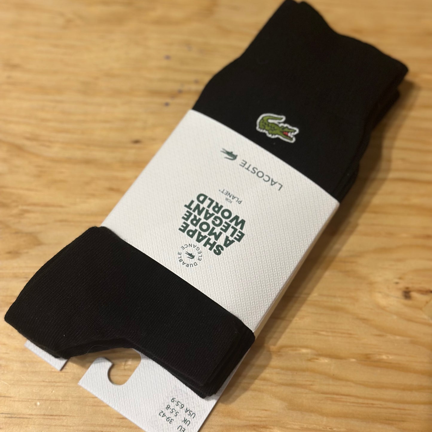 Calcetines Lacoste Negro 3 pares Unitalla Black 031