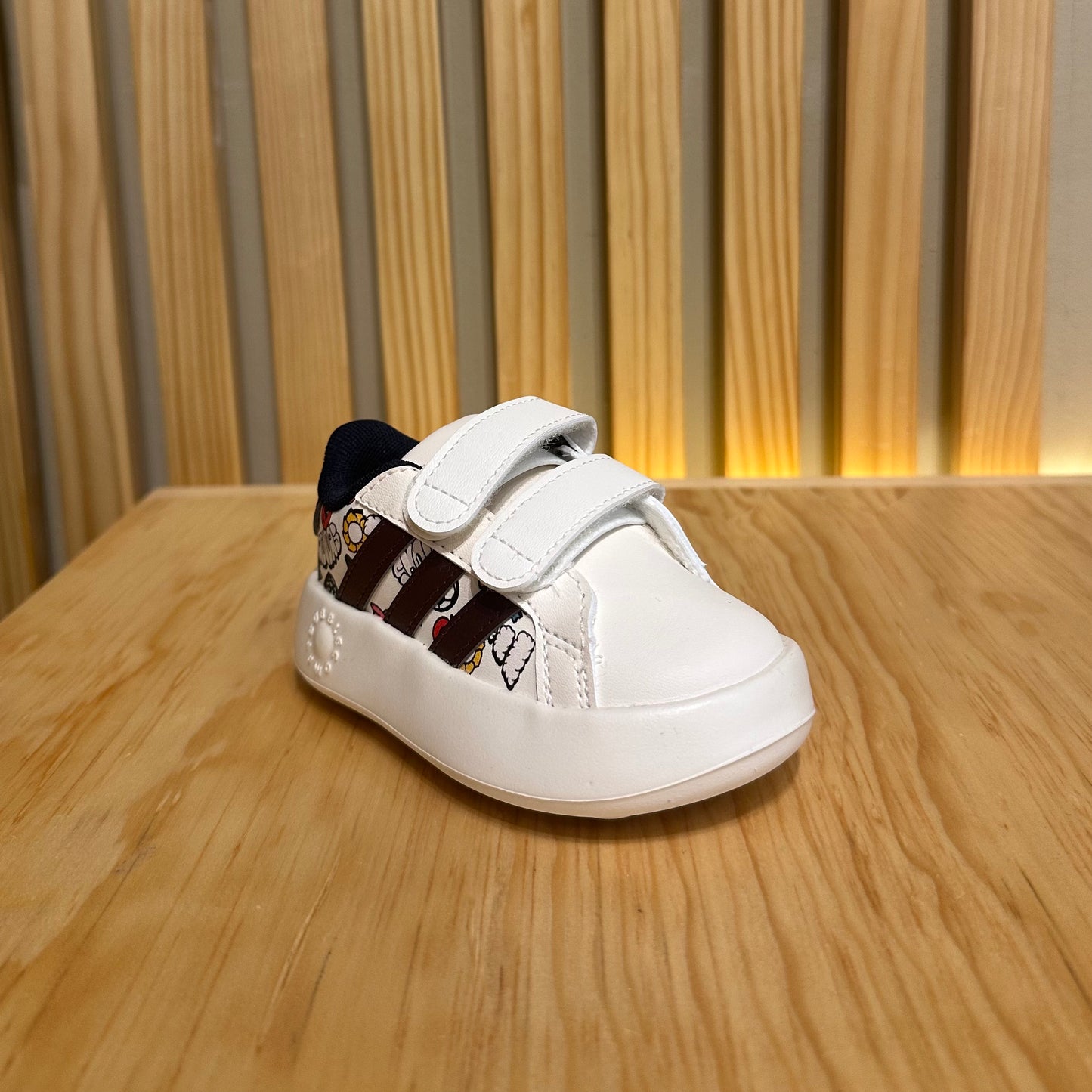 Tenis Adidas Grand Court 2.0 CF I JR5152 Beige Colores Bebe