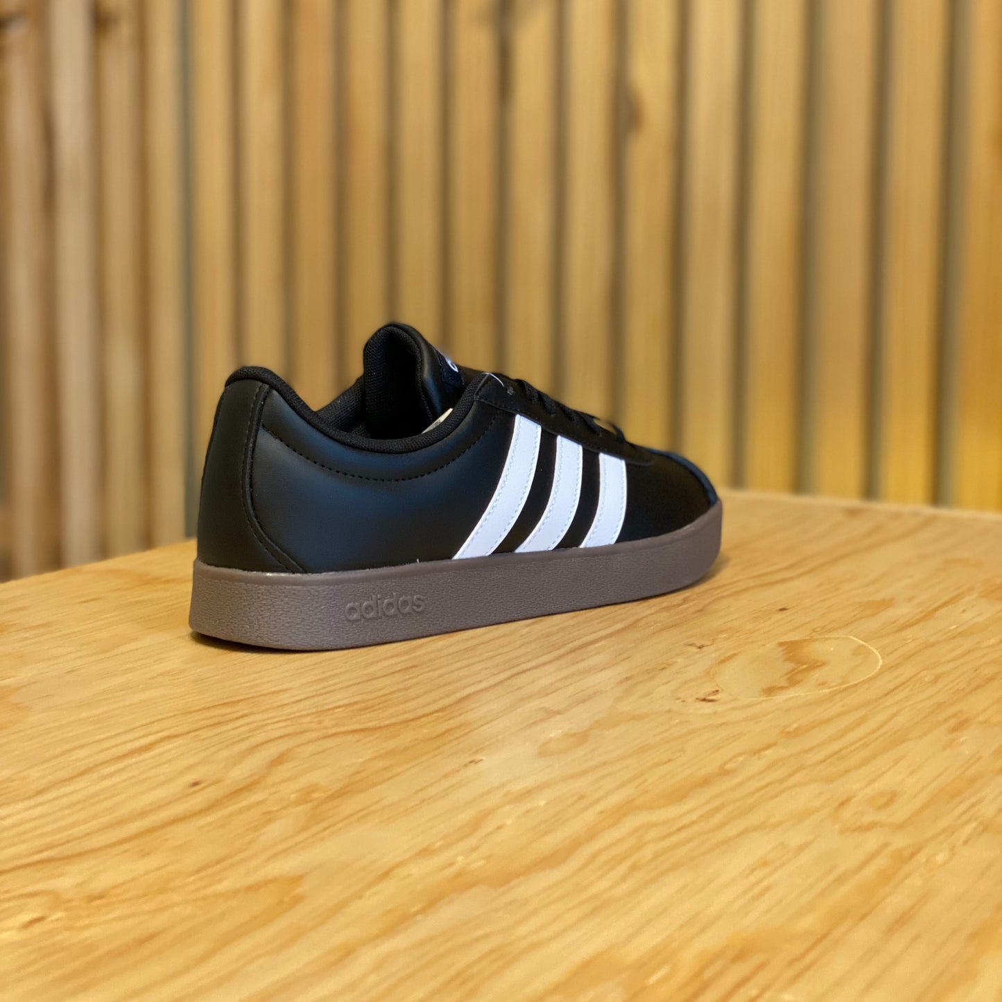 Tenis Adidas VL Court base ID3712 Negro blanco cafe