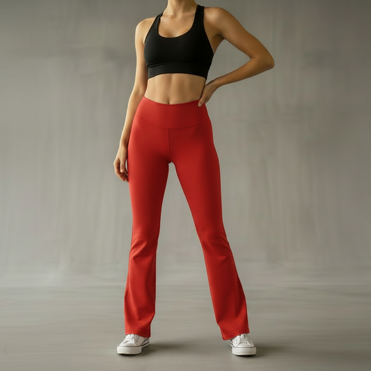 Leggings Flare NØR Unitalla Rojo