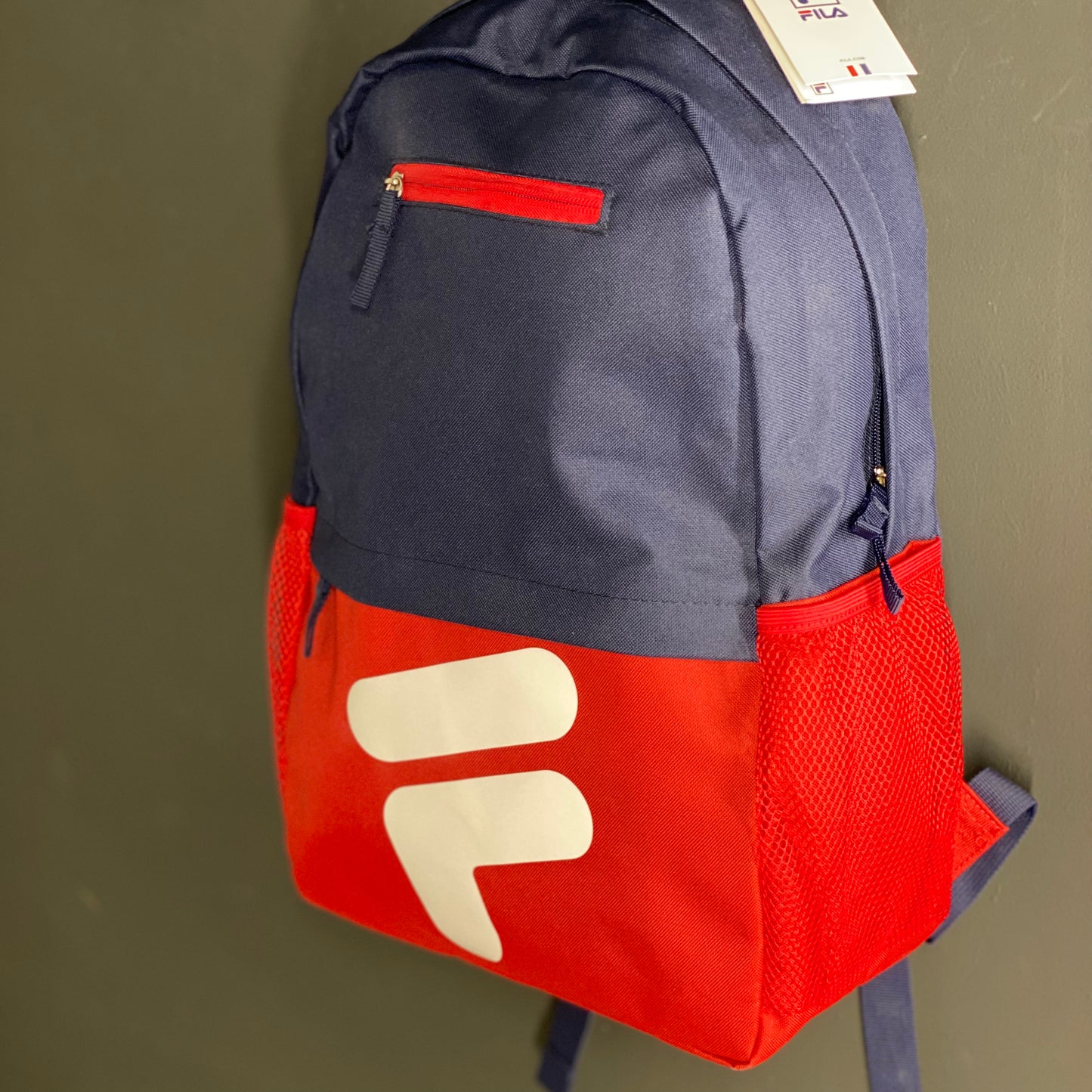 Mochila Fila Old school Ta640018398 Azul marino rojo