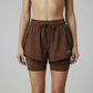 Short NØR Runner Mujer Unitalla Chocolate