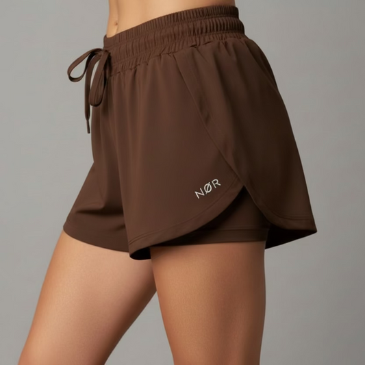Short NØR Runner Mujer Unitalla Chocolate