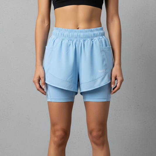 Short NØR Training Mujer Unitalla Cielo