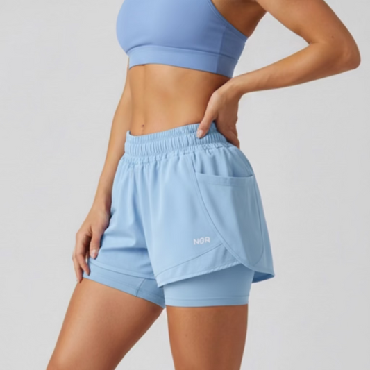 Short NØR Training Mujer Unitalla Cielo