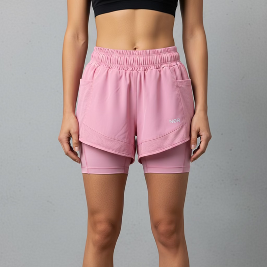 Short NØR Training Mujer Unitalla Rosa
