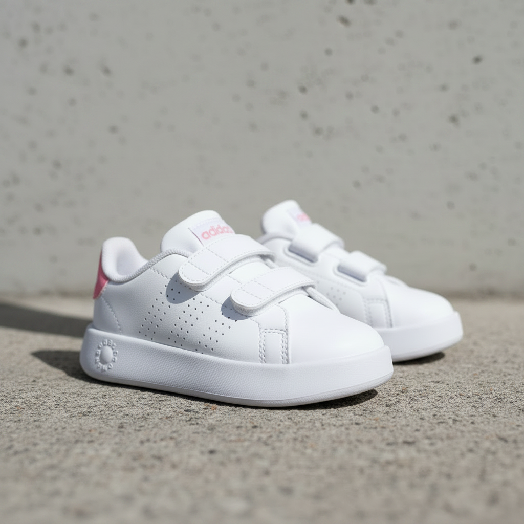 Tenis Adidas Advantage Cf l IH4894 Blanco Rosa