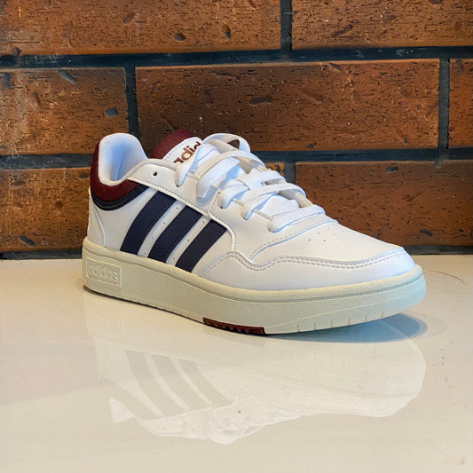 Tenis Adidas Hoops 3.0 mid Hp7944 Blanco azul