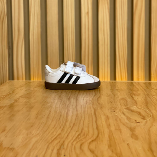 Tenis Adidas VL Court 3.0 CF I ID9157 Blanco Cafe Negro