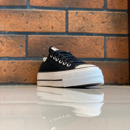 Tenis Converse Ctas lift ox Plataforma 560250C Negro Lona