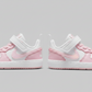 Tenis Nike Court Borough Low 2 (TDV) BQ5453 108 Blanco Rosa Bebe