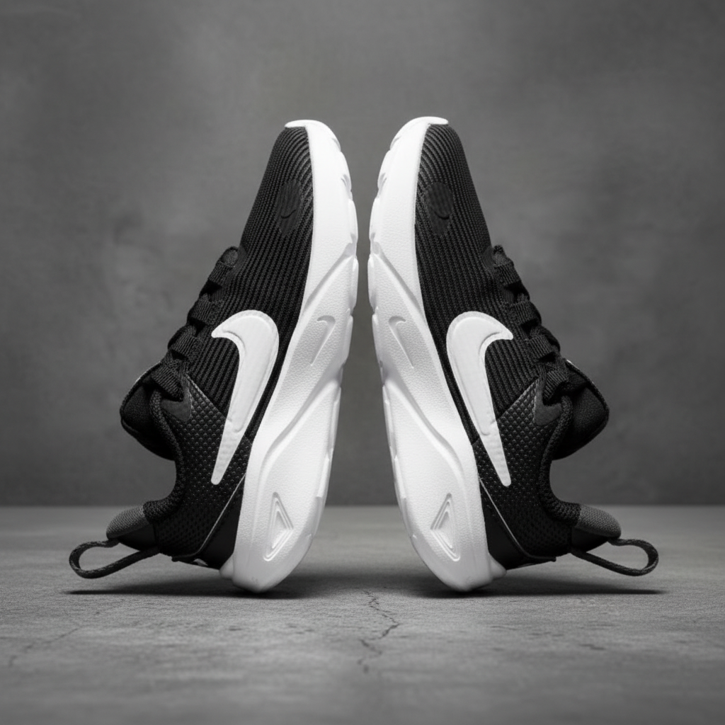 Tenis Nike Star runner 4 nn (TD) DX7616 001 Negro Blanco Bebe