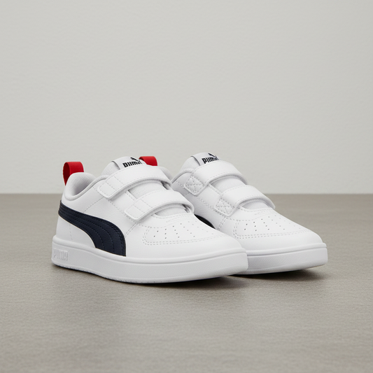 Tenis Puma Rickie V Blanco-negro 391328 03 Bebe