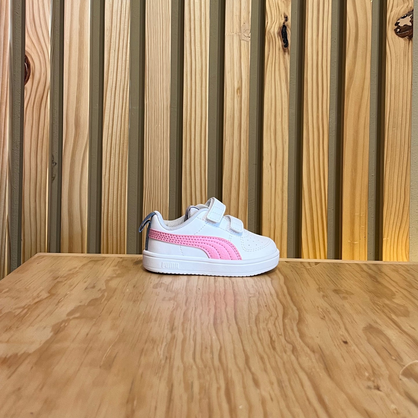 Tenis Puma Rickie V Inf 391328 28 Blanco Rosa Morado Bebe