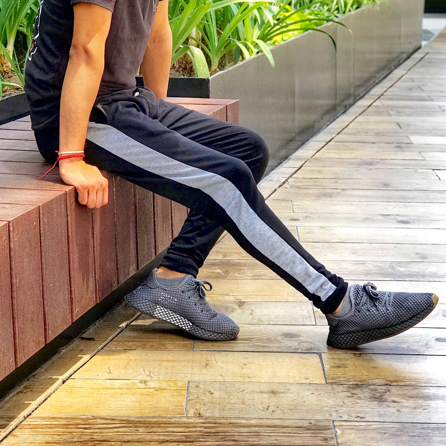 Pants Rutz Negro Gris