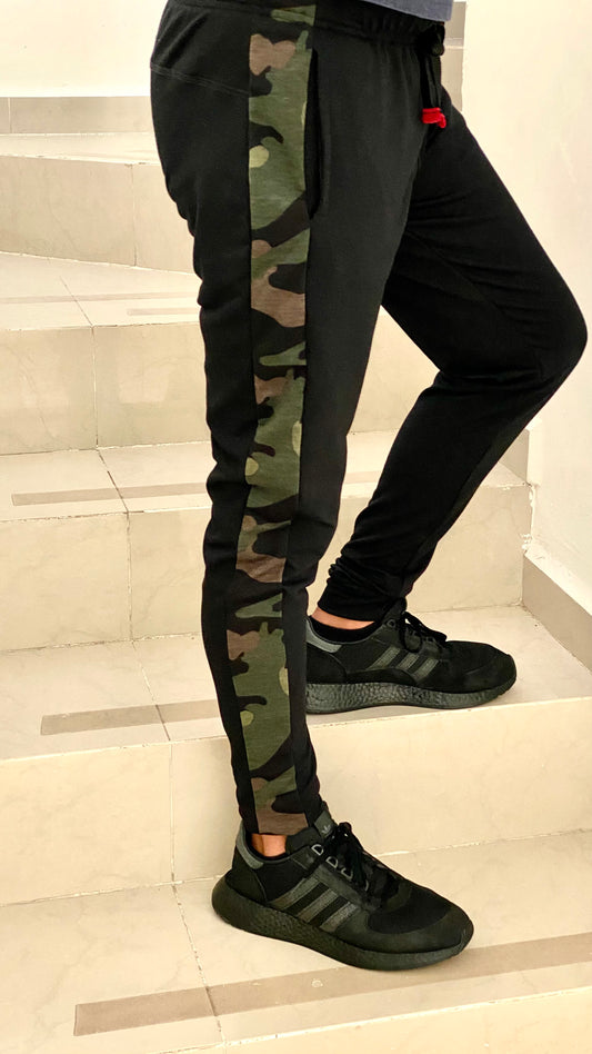 Pants Rutz Negro Camo verde