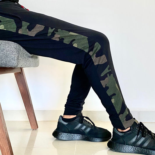 Pants Rutz Negro Camo verde